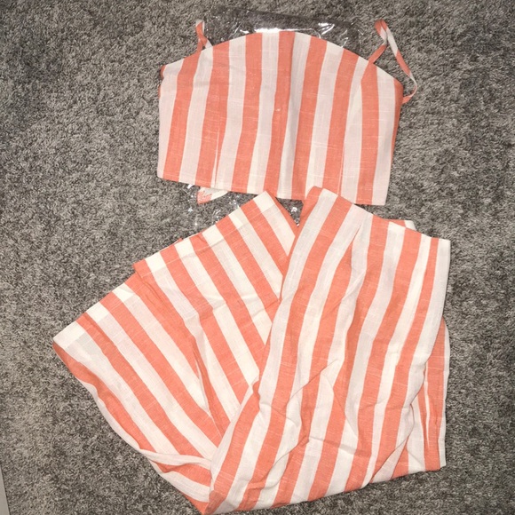 Striped crop top and pant set - Picture 5 of 6